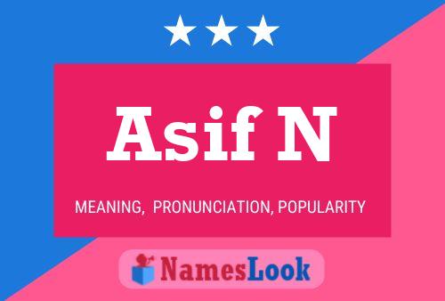 Asif N 名字海报