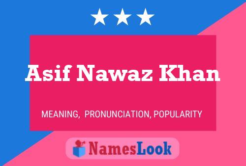 Asif Nawaz Khan 名字海报