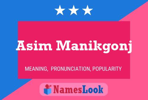 Asim Manikgonj 名字海报