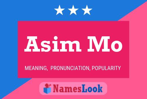 Asim Mo 名字海报