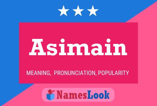 Asimain 名字海报