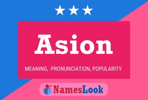 Asion 名字海报