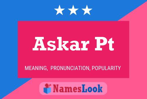 Askar Pt 名字海报