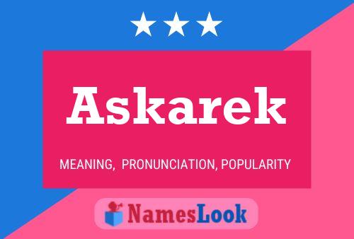 Askarek 名字海报