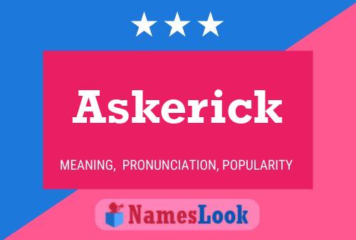 Askerick 名字海报