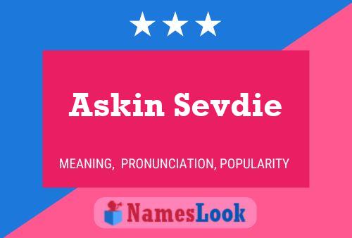 Askin Sevdie 名字海报