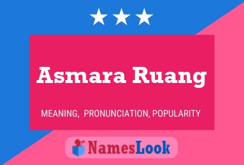 Asmara Ruang 名字海报