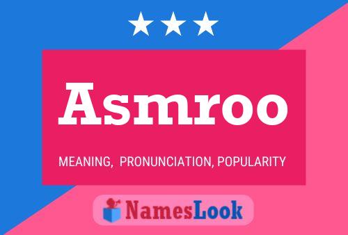 Asmroo 名字海报