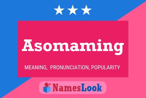 Asomaming 名字海报