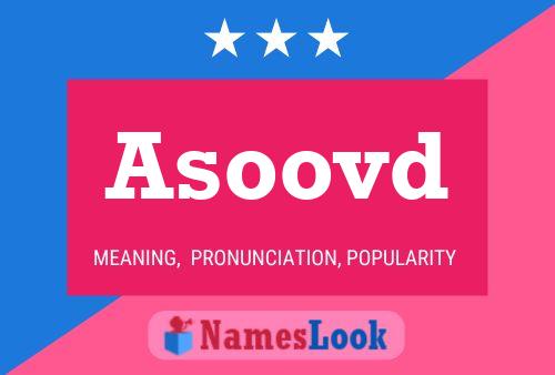 Asoovd 名字海报