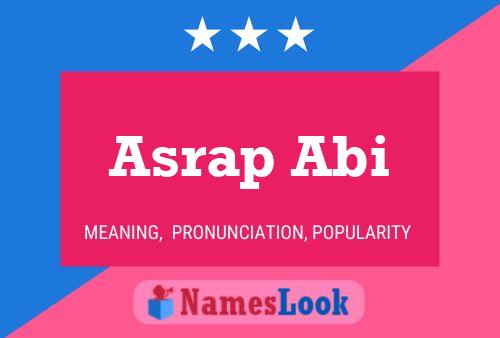 Asrap Abi 名字海报