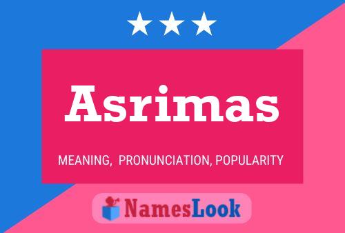 Asrimas 名字海报