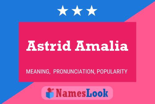 Astrid Amalia 名字海报