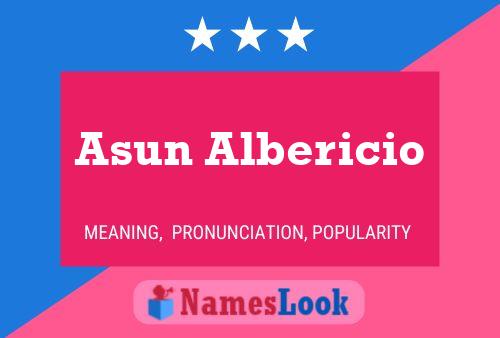 Asun Albericio 名字海报