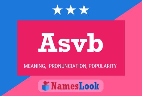 Asvb 名字海报