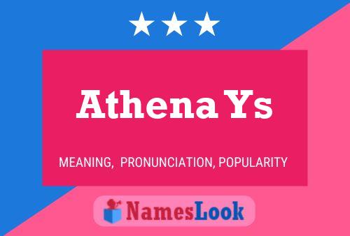 Athena Ys 名字海报