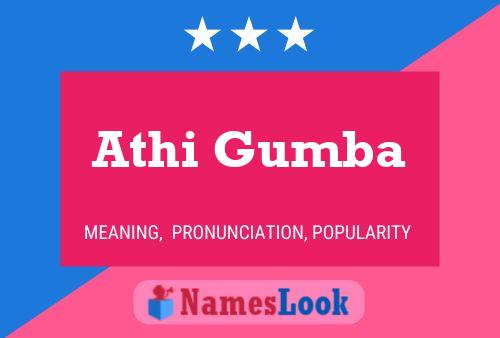 Athi Gumba 名字海报