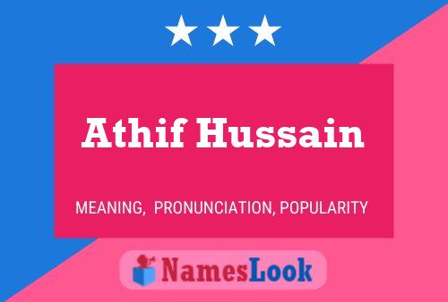 Athif Hussain 名字海报