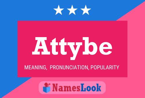 Attybe 名字海报