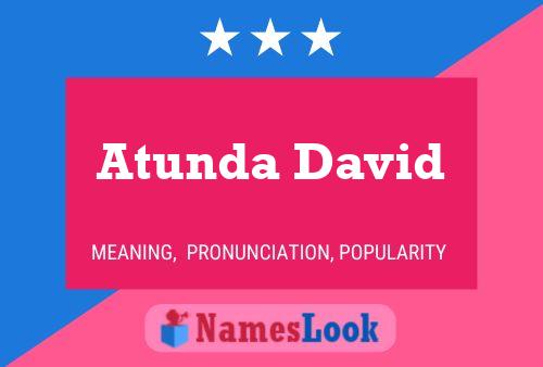 Atunda David 名字海报