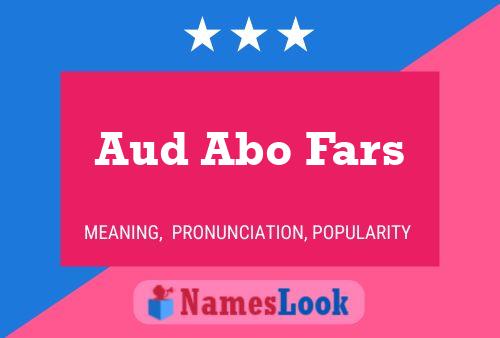 Aud Abo Fars 名字海报