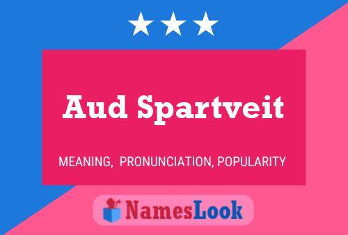 Aud Spartveit 名字海报