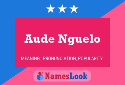 Aude Nguelo 名字海报