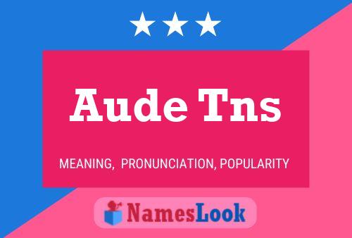 Aude Tns 名字海报