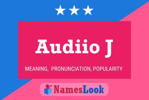 Audiio J 名字海报