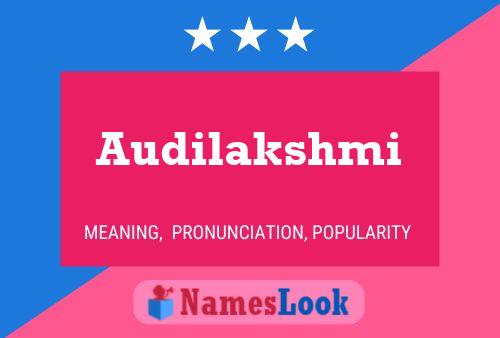 Audilakshmi 名字海报