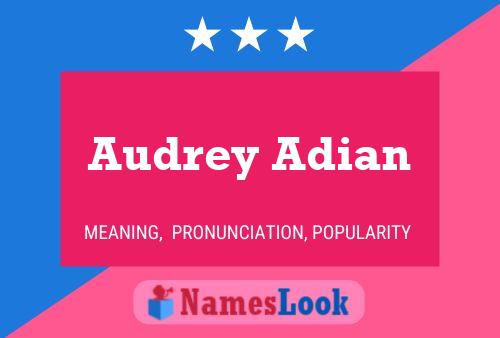 Audrey Adian 名字海报