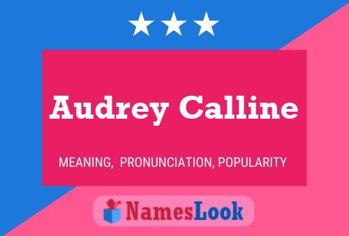 Audrey Calline 名字海报