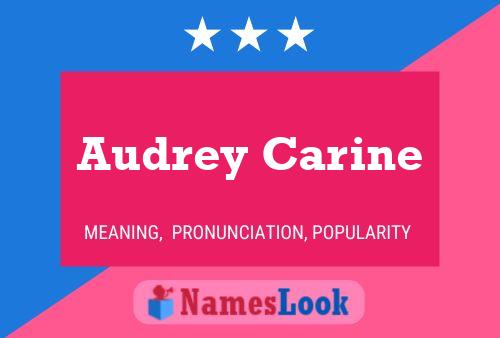 Audrey Carine 名字海报