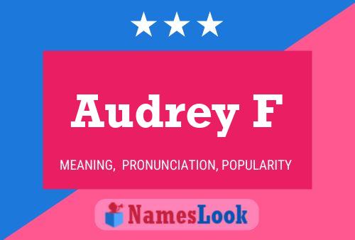 Audrey F 名字海报