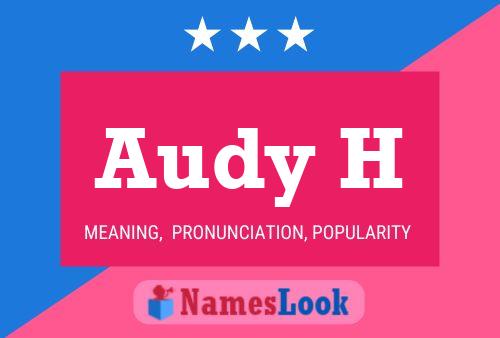 Audy H 名字海报