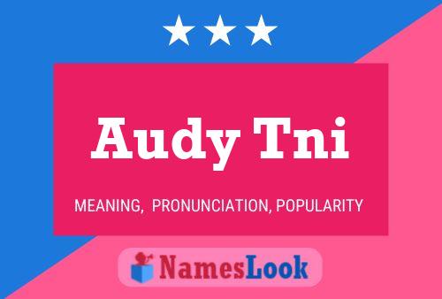 Audy Tni 名字海报