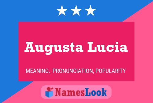 Augusta Lucia 名字海报