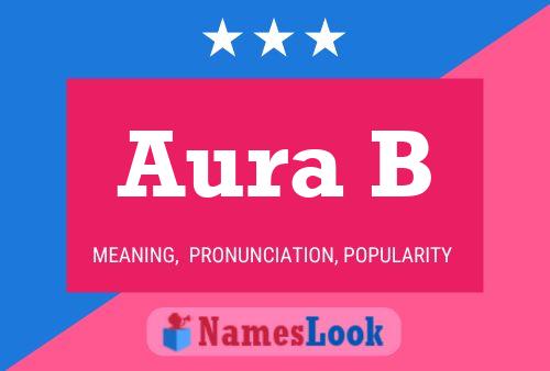 Aura B 名字海报