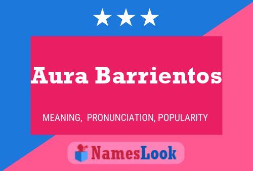 Aura Barrientos 名字海报