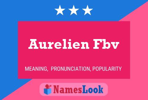 Aurelien Fbv 名字海报