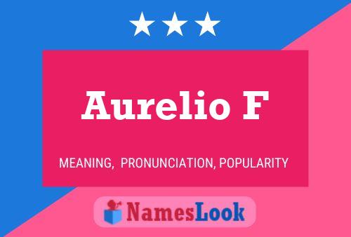 Aurelio F 名字海报