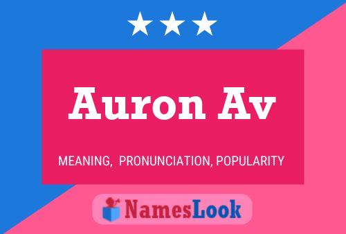 Auron Av 名字海报