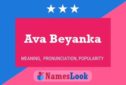 Ava Beyanka 名字海报