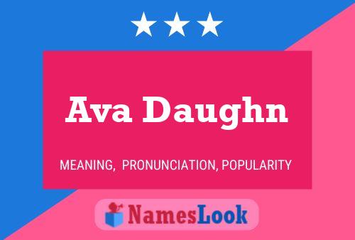 Ava Daughn 名字海报