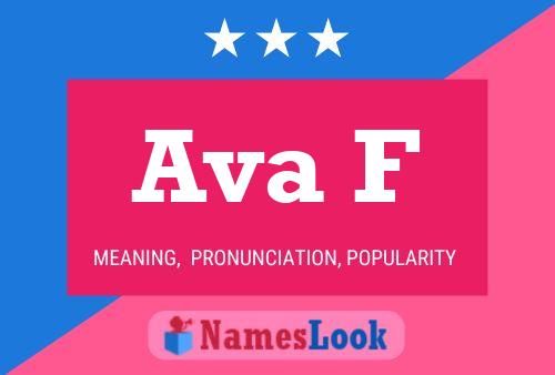 Ava F 名字海报