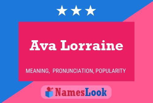 Ava Lorraine 名字海报