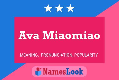 Ava Miaomiao 名字海报