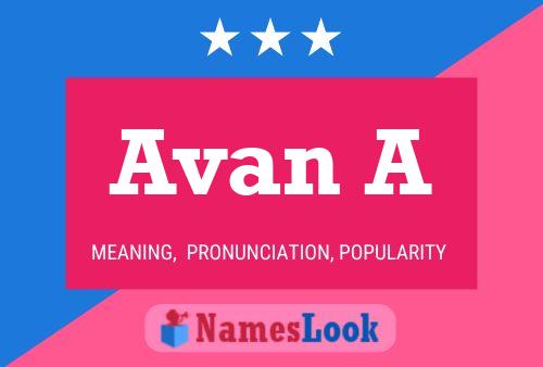 Avan A 名字海报