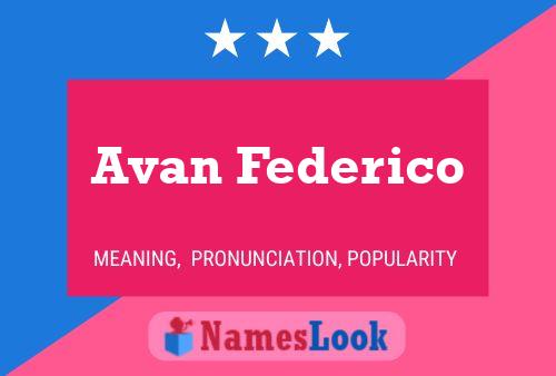 Avan Federico 名字海报