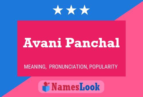 Avani Panchal 名字海报